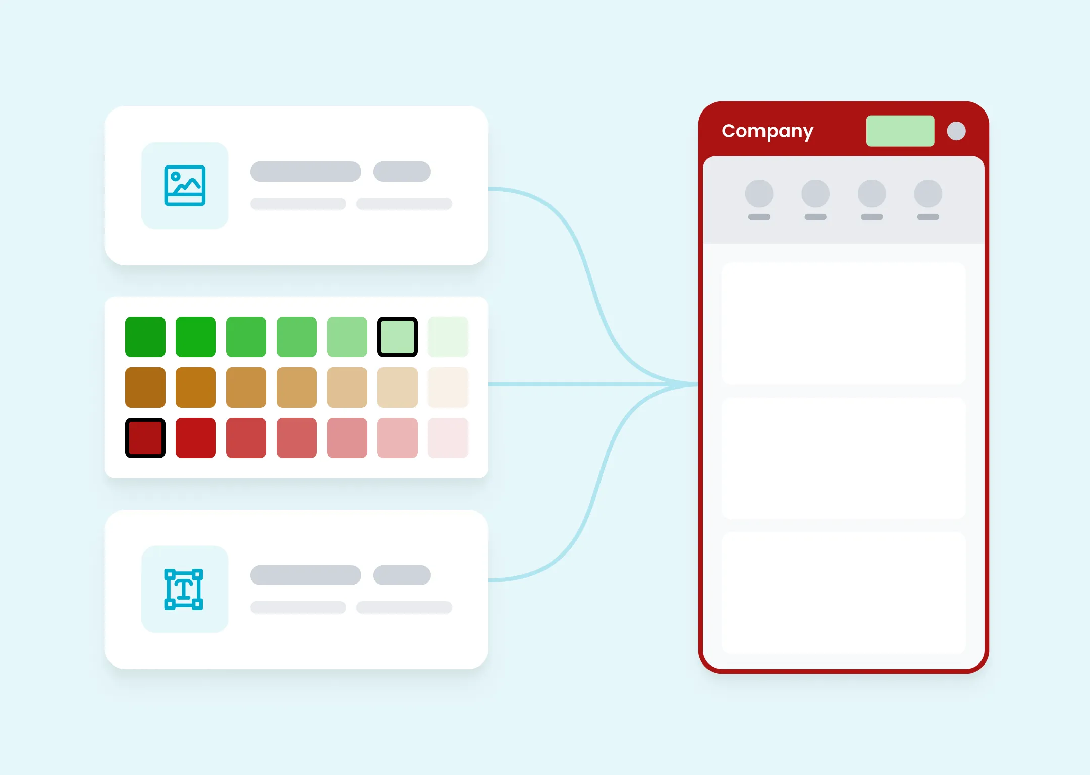 Configuratie van kleuren en branding voor het private label platform van Findwhere