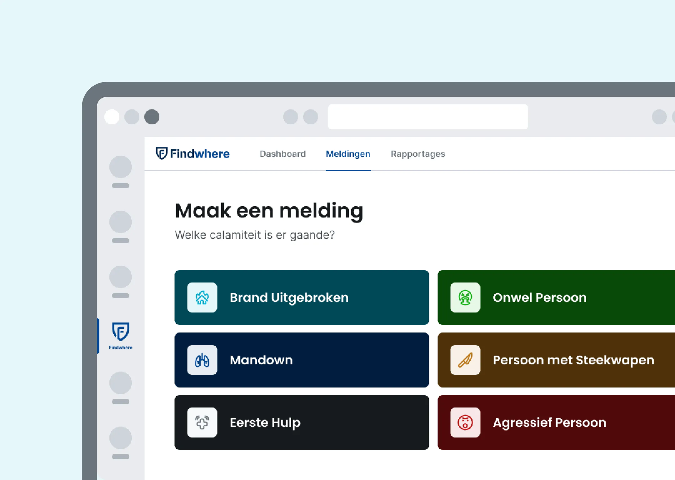 Visual van scherm van Findwhere MS-Teams module 