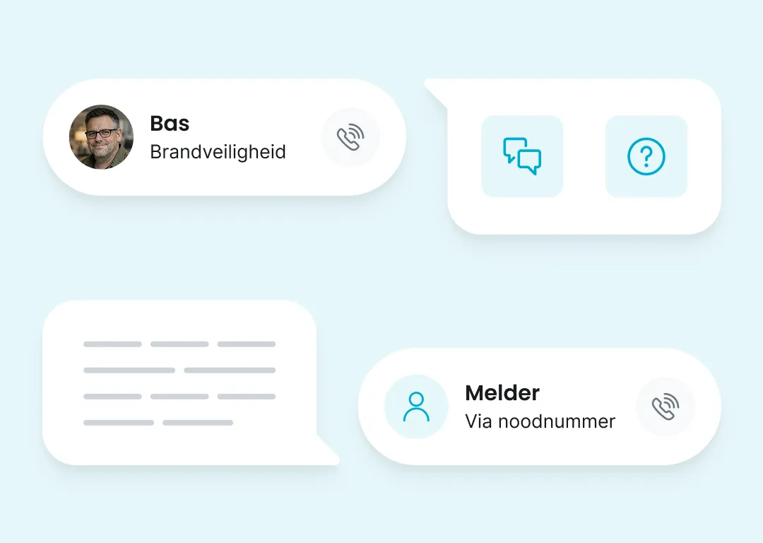 Profiel van een BHV'er die direct in verbinding komt te staan met de melder via het noodnummer