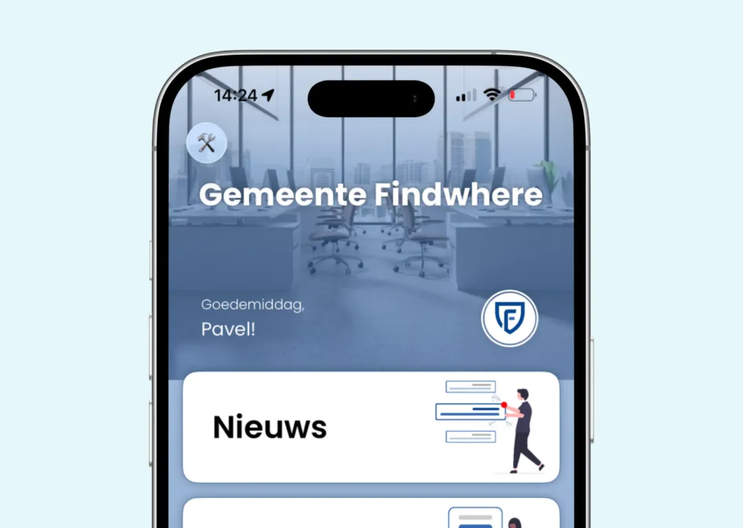 Screenshot Home van connect 